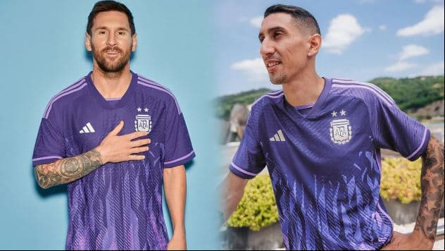 ARGENTINA, VISITANTE. Las distintas marcas patrocinadoras se han lucido con los diseños para el Mundial Qatar 2022.
