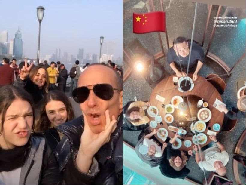 Además de compartir la foto familiar con el amanecer de fondo en la ciudad más grande de China, Andrea Legarreta también ha mostrado algunos de los platillos típicos del lugar que, tanto ella como sus esposo e hijas, han degustado en estos días. “Flor de loto con salsa de miel, nabo, alga marina, puerco agridulce, papa frita china”.
