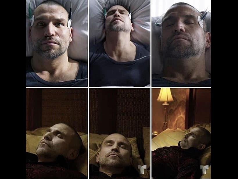 El pasado 14 de octubre, durante el estreno de la séptima temporada de la ficción, ‘Aurelio’ está en su cama del hospital cuando los médicos intentan despertarlo del coma. De pronto, el narco abre los ojos y ve varias escenas de su vida, después convulsiona y muere, a pesar de que los médicos intentaron salvar su vida, dejando así la estafeta a ‘Amado Casillas’ (Matías Novoa).