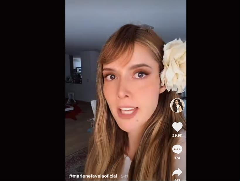 El primer video que llamó la atención fue cuando recreó una escena de la serie ‘María de todos los ángeles’, donde en voz de ‘María’, pidió conocer al amor de su vida. “Ángel de la verdad absoluta de veras ahora sí voy a encontrar al amor de mi vida, porque ya ves que ando dando la prueba de amor por todos lados y luego ni adiós me dicen”, dijo.