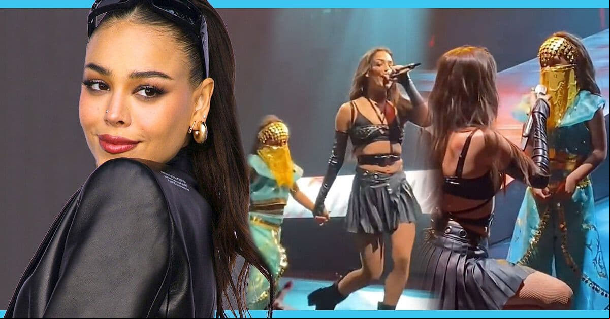 Danna Paola reacciona al ver a fan con look de ‘Atrévete a soñar’