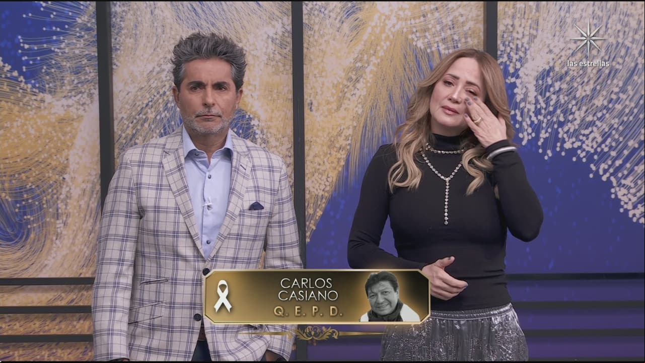 Andrea Legarreta llora la muerte de Casiano en pleno programa
