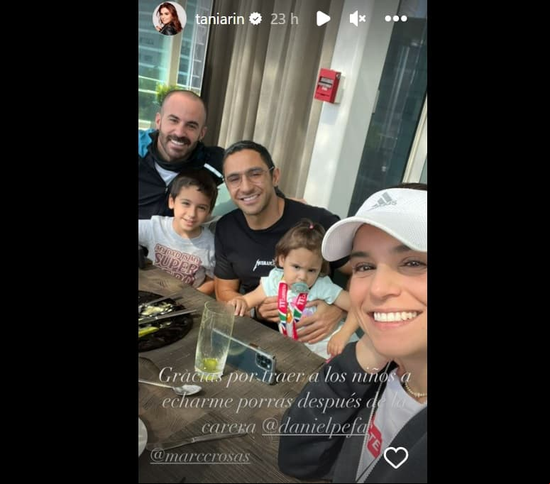 Tania Rincón se reencuentra con su expareja Daniel Pérez.