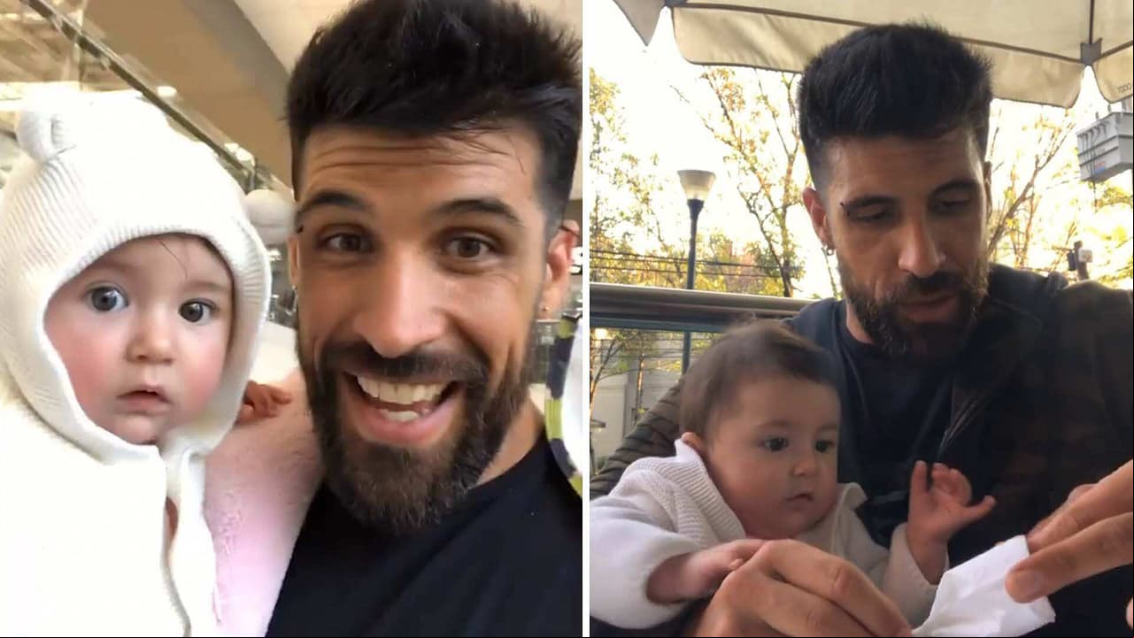 Silverio presenta por primera vez a su bebé y enternece las redes