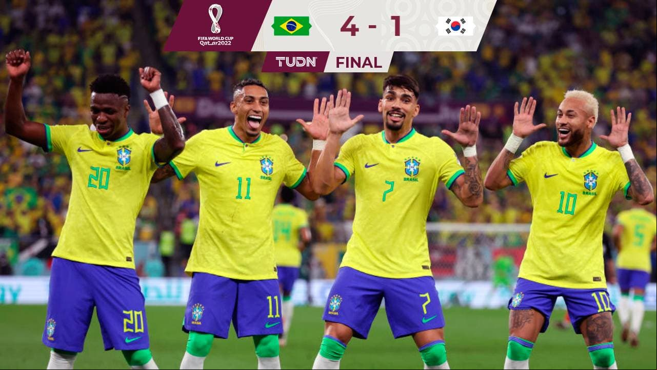 Brasil le dio un baile a Corea del Sur y se metió a Cuartos metiendo miedo
