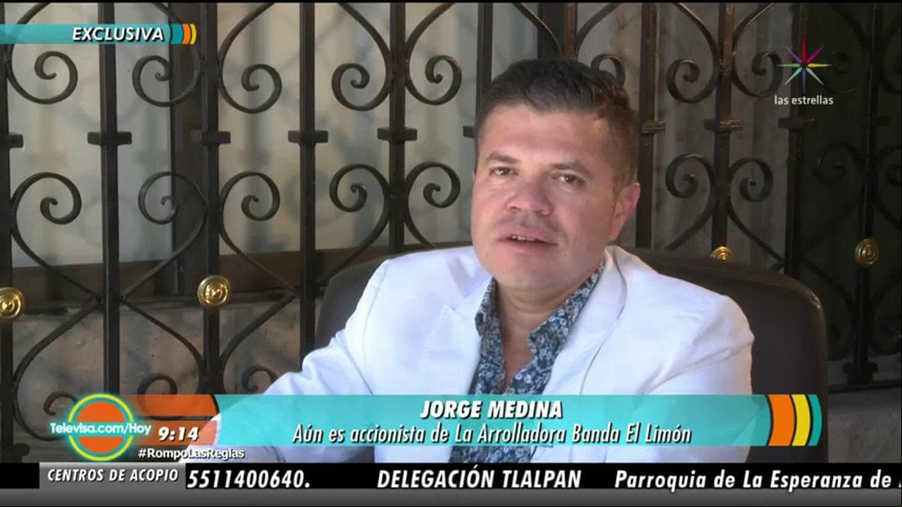 Jorge Medina aún es accionista de La Arrolladora Banda el Limón