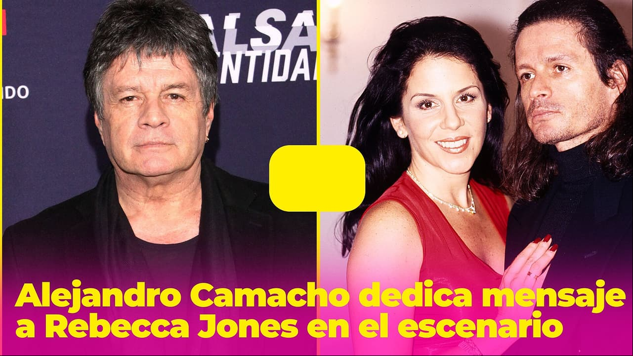 Alejandro Camacho reaparece tras muerte de Rebecca Jones y le dedica unas palabras en pleno escenario