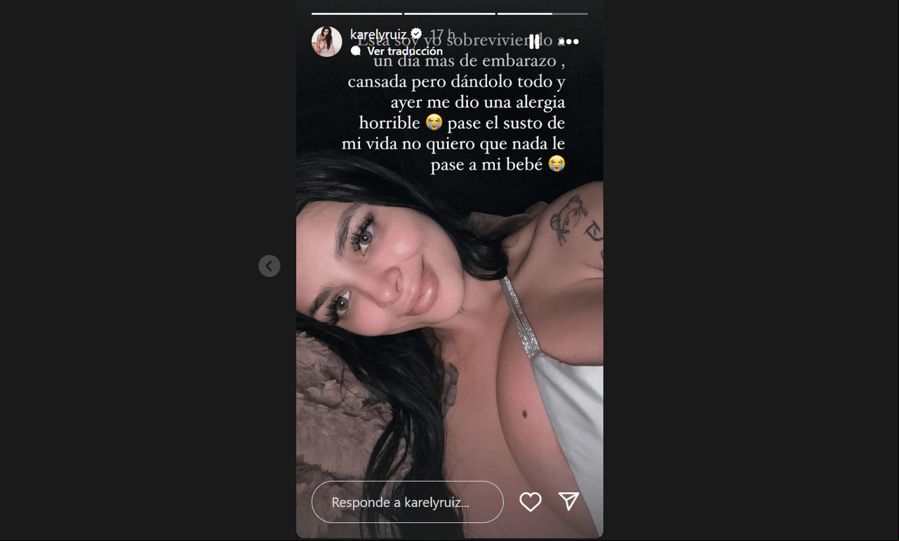 Karely Ruiz teme por la vida de su bebé