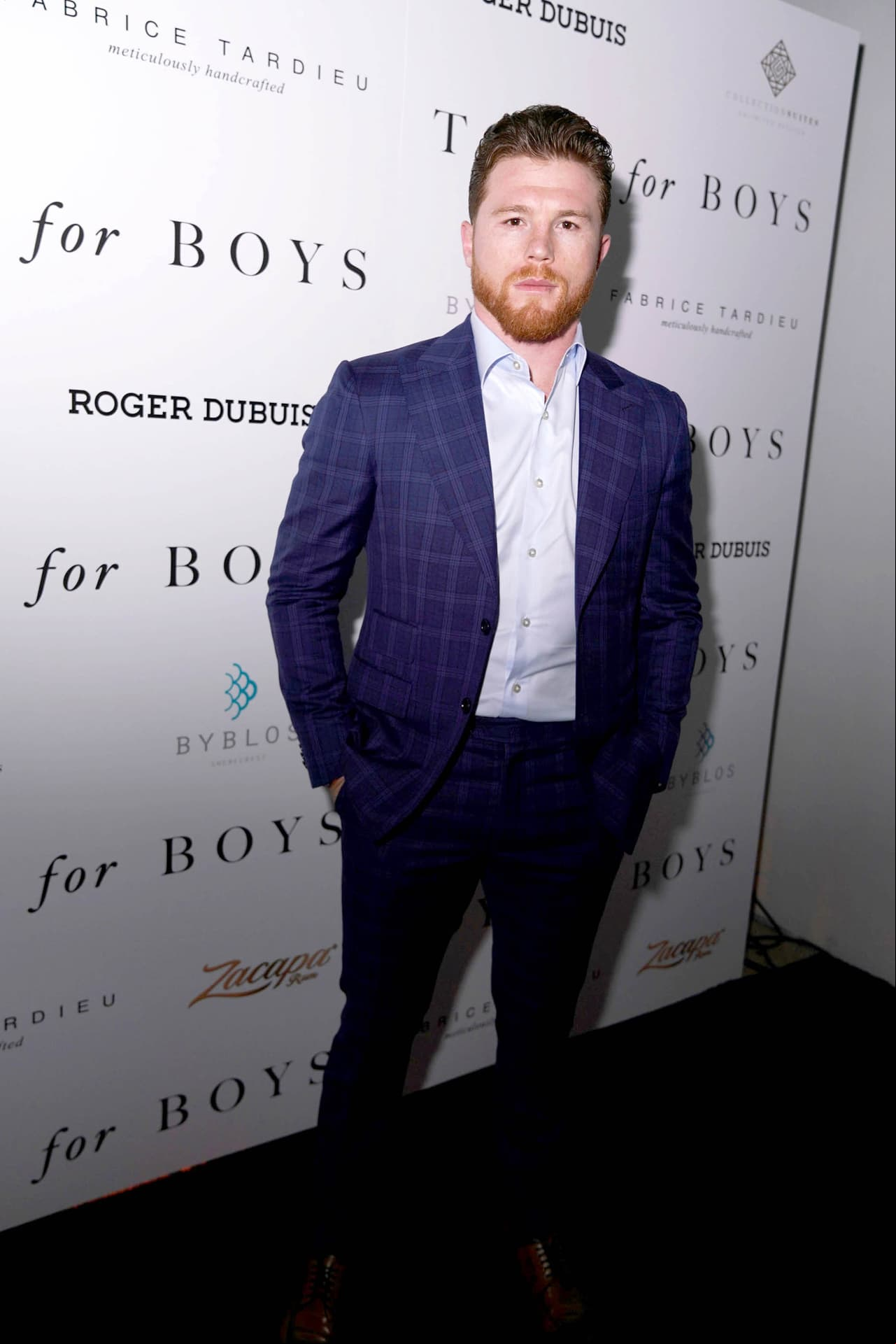 Saúl Álvarez en el evento Toys for Boys