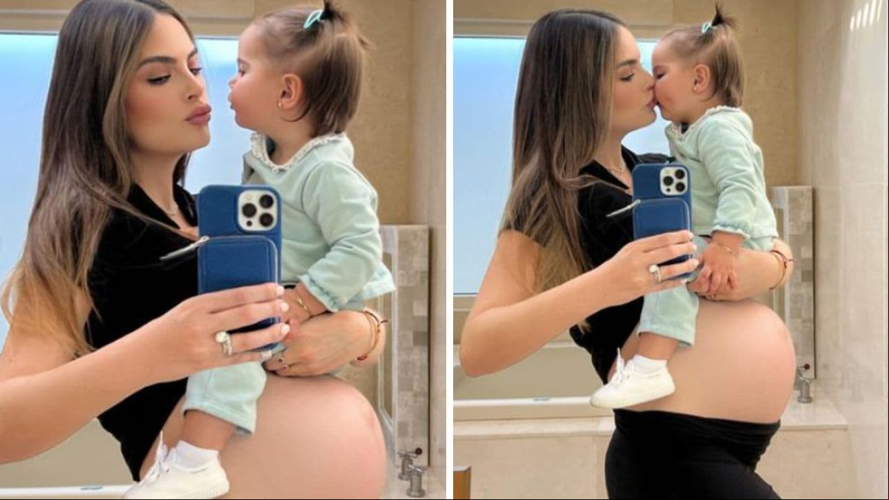 Ximena Navarreta presume pancita de embarazo con tiernas fotos con su hija