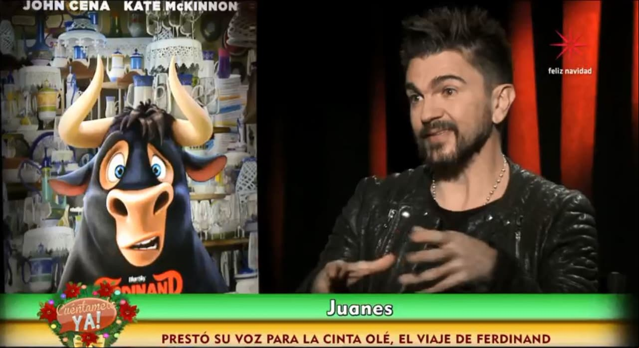 Juanes debuta en el doblaje con la cinta "Olé, el viaje de Ferdinand"