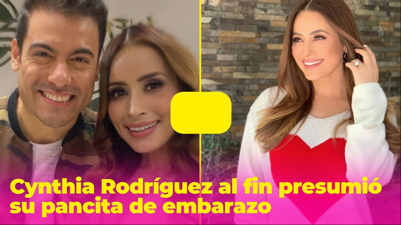 Cynthia Rodríguez presume su pancita de embarazo en pleno concierto de Carlos Rivera
