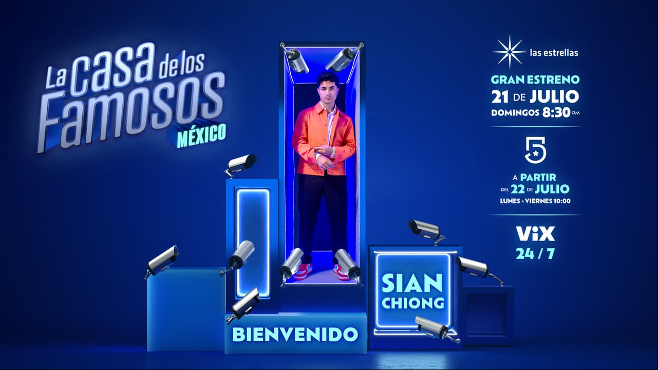 ¡Sian Chiong es el nuevo habitante de La Casa de los Famosos México! 