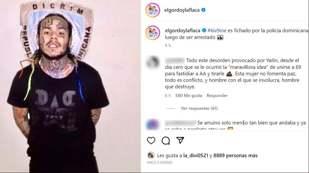 Tekashi fue fichado así en República Dominicana.