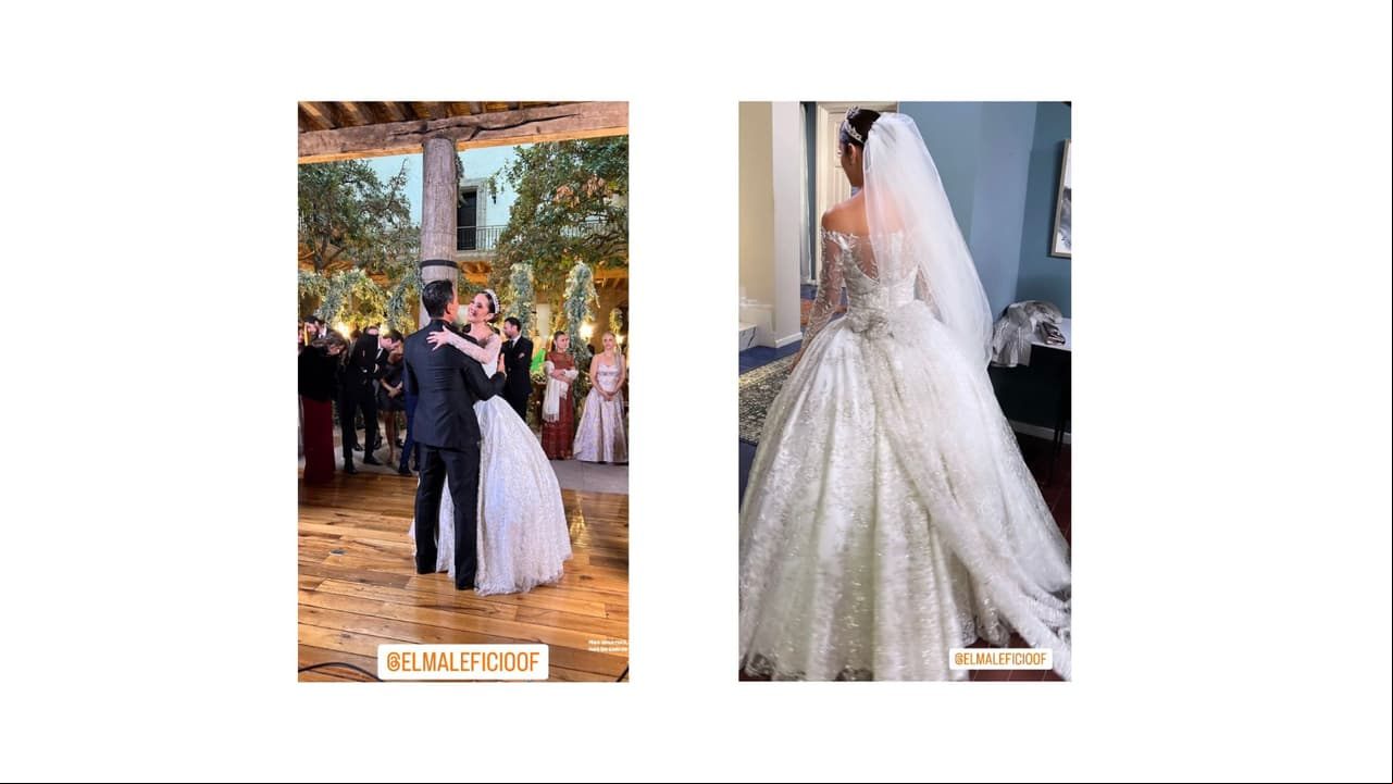 La protagonista compartió fotos de "la boda del año".