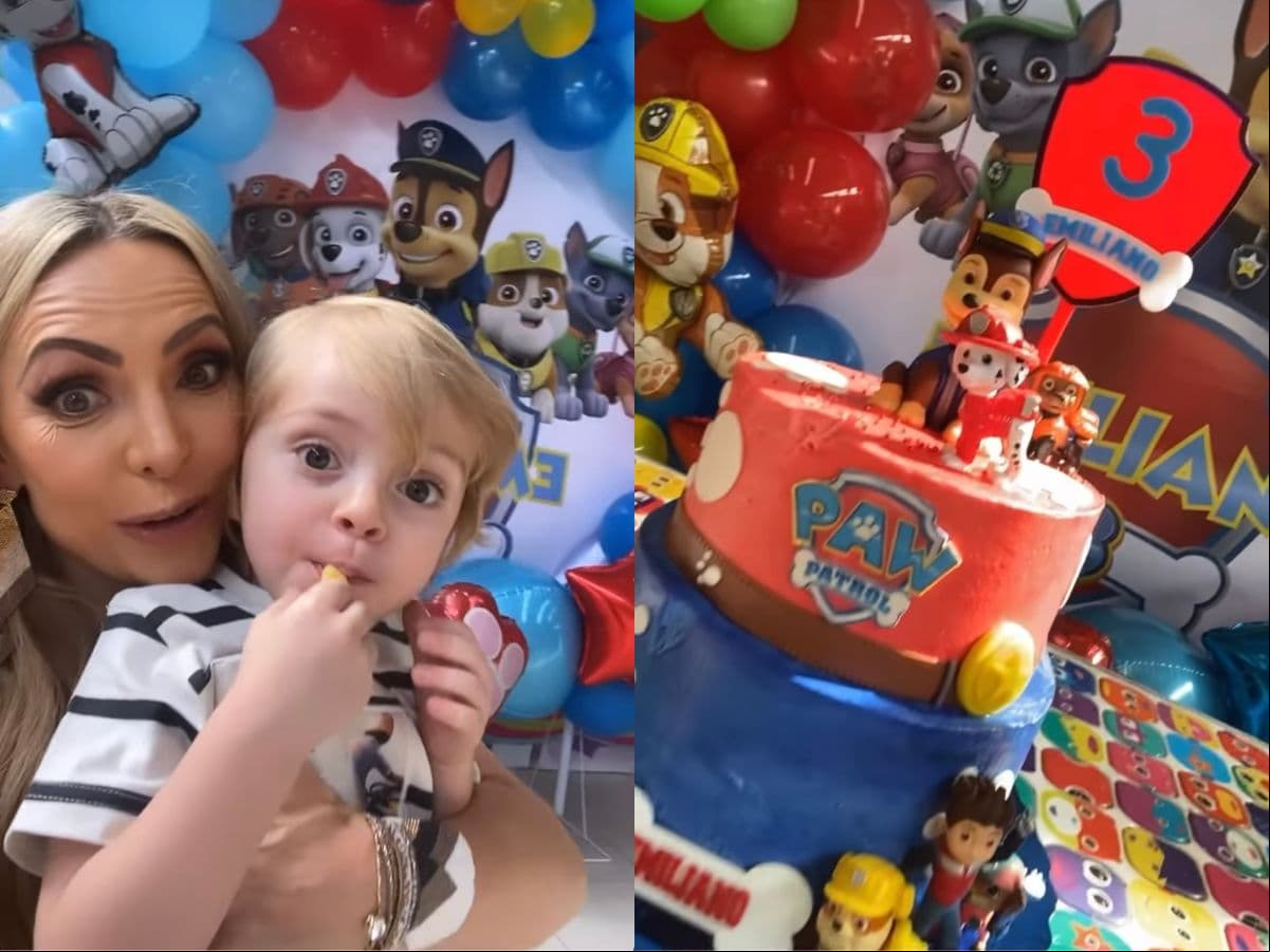 Erika Zaba celebra el cumpleaños de su hijo.