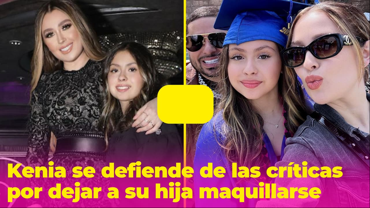 Kenia Ontiveros se defiende de las críticas por dejar que su hija de 12 años se maquille en importante día
