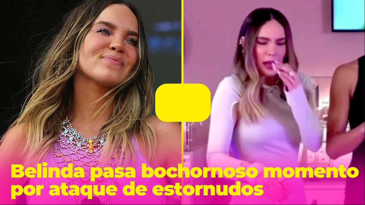 “¡Qué vergüenza!”: Belinda pasa bochornoso momento por ataque de estornudos en pleno ‘live’