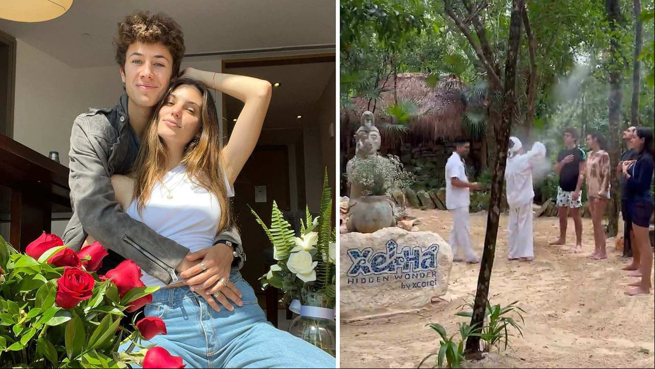 Juanpa Zurita y Macarena Achaga se someten a ritual de purificación y conectan con la naturaleza