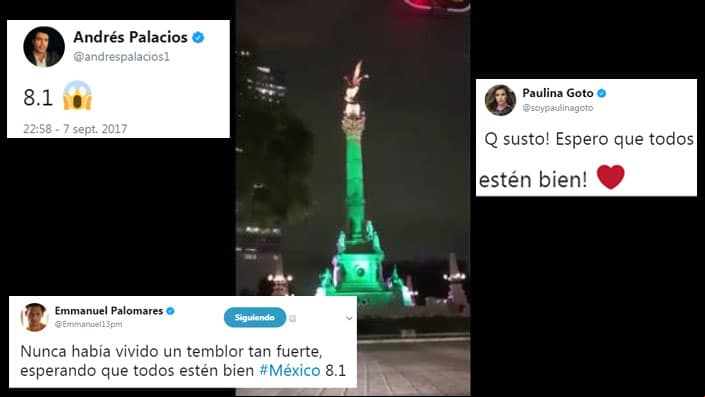 ¡Famosos de telenovela reaccionan ante el sismo!