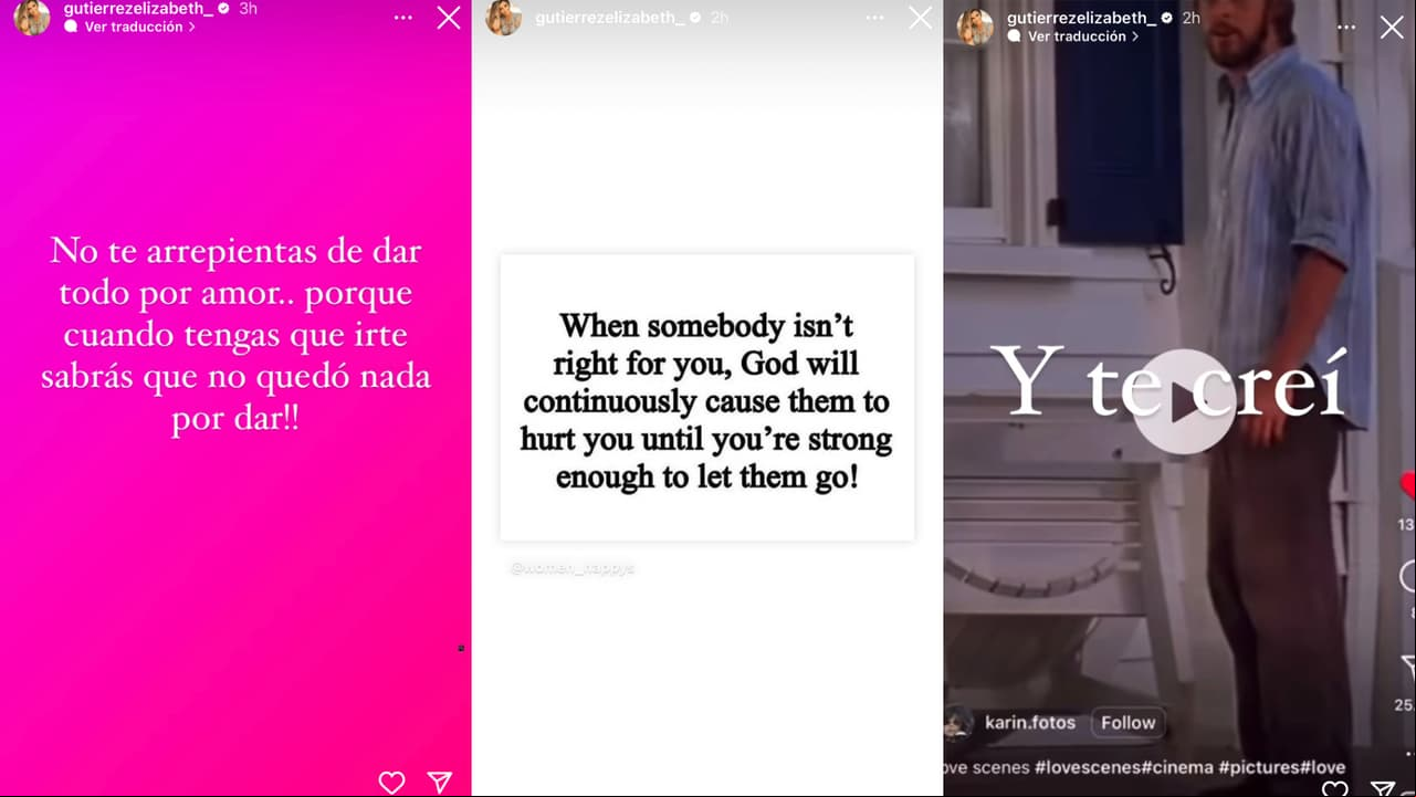 Esta es la serie de mensajes que Elizabeth Gutiérrez ha compartido en horas recientes tras escándalo de William Levy.