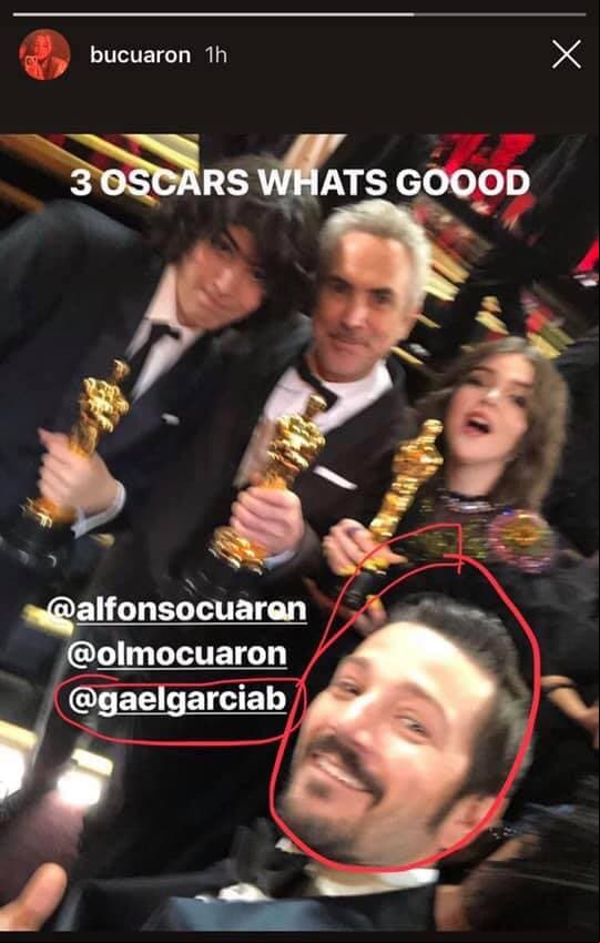 Bu Cuarón etiquetó a Gael García en lugar de a Diego Luna
