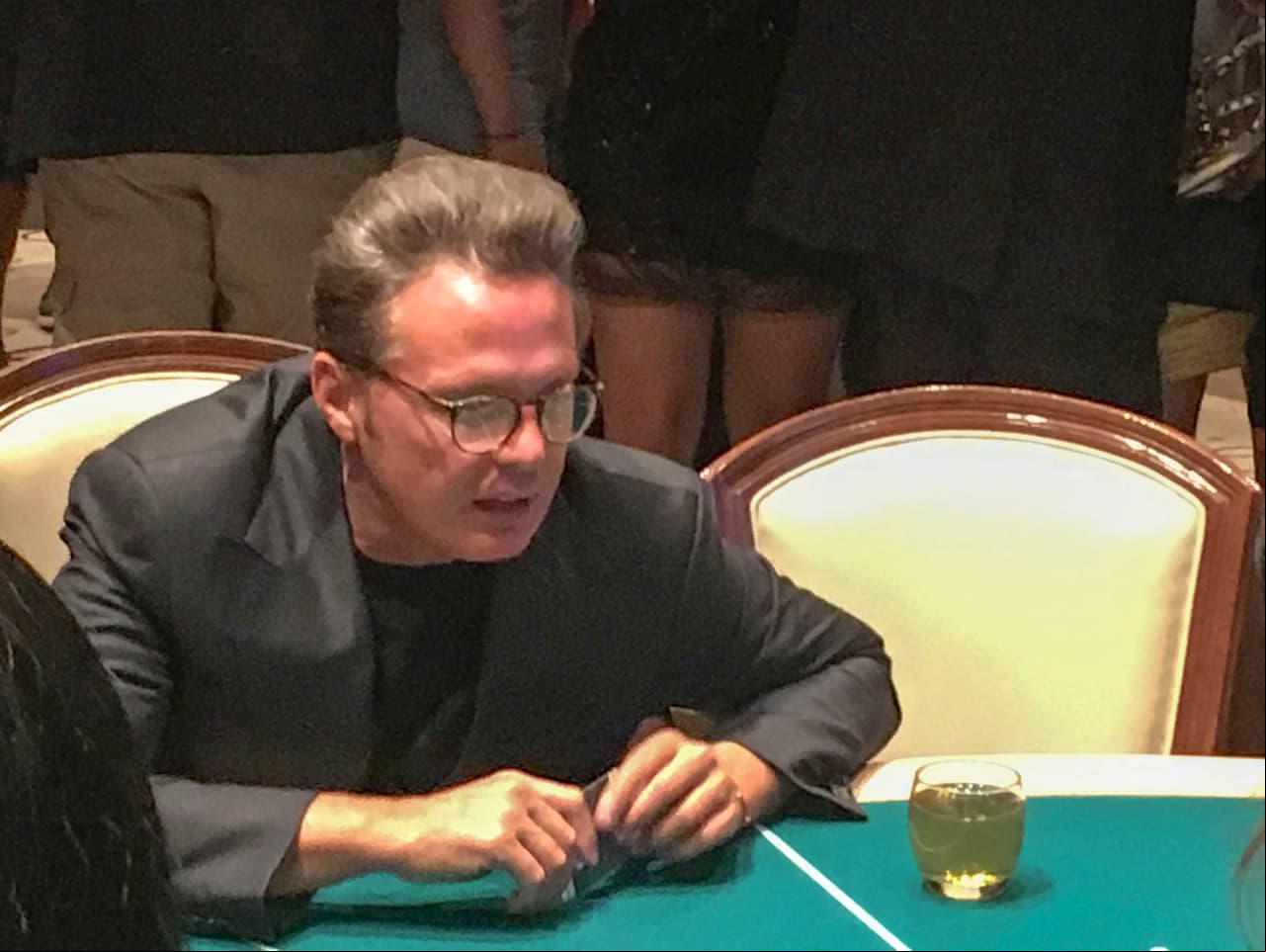 El cantante Luis Miguel celebró la noche mexicana apostando en un famoso casino de Las Vegas.