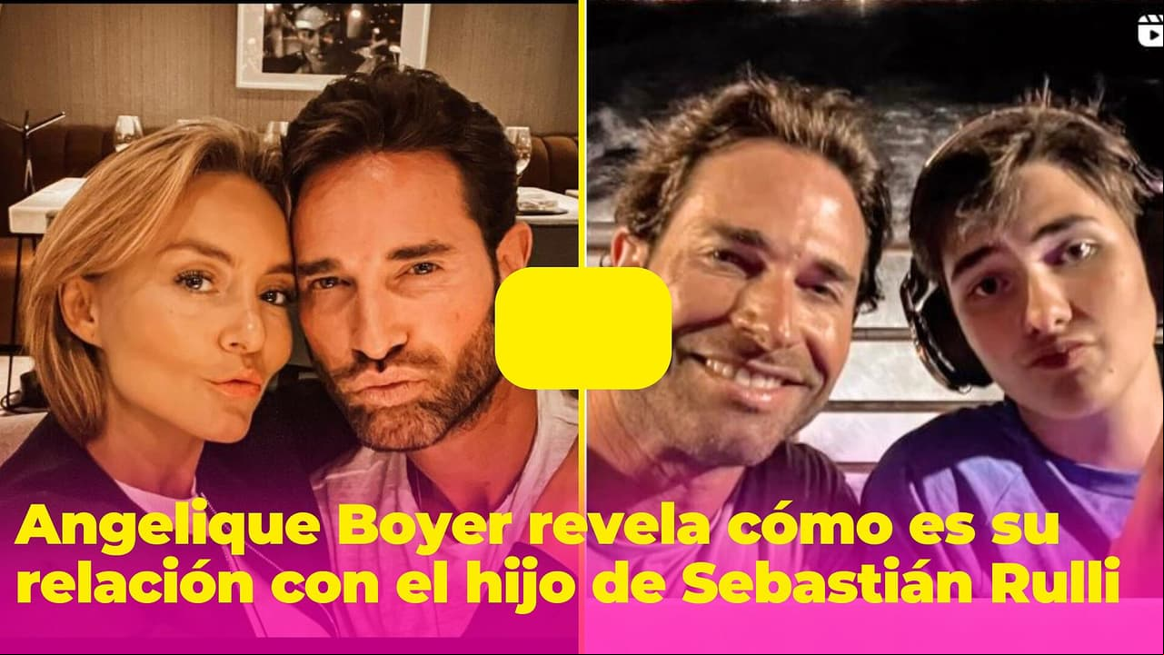 Angelique Boyer responde cómo es su relación de “madrastra” con el hijo de Sebastián Rulli