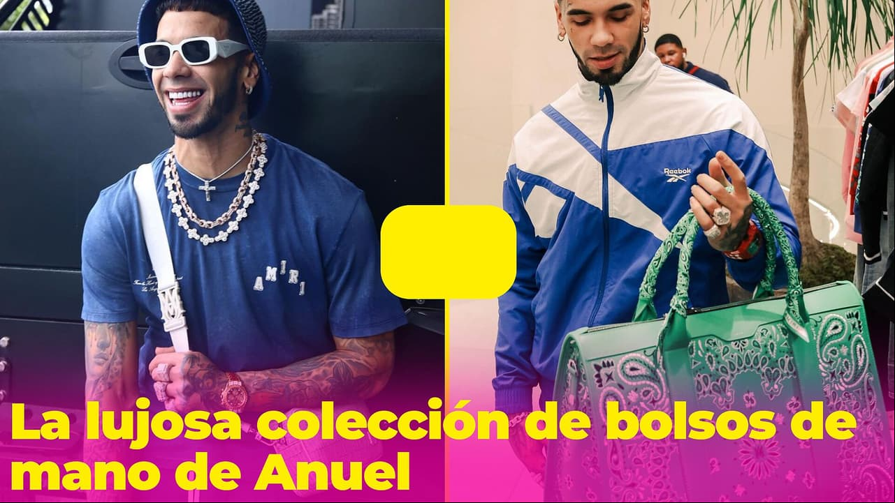 Anuel y su impresionante colección de bolsas de lujo (sí, bolsos de mano): los usa en todo tipo de eventos