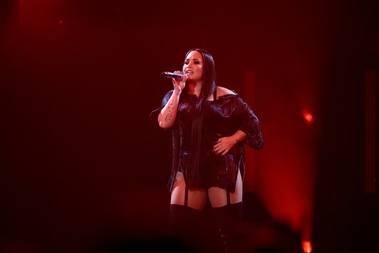 Award winning singer Demi Lovato performs at The O2 in London on 25th June 2018
