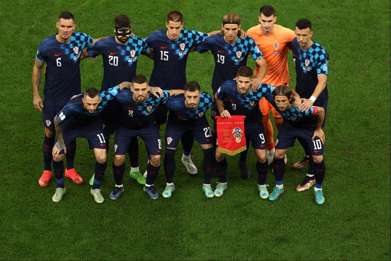 El equipo que formó del lado de Croacia para las Semifinales del Mundial Qatar 2022.
