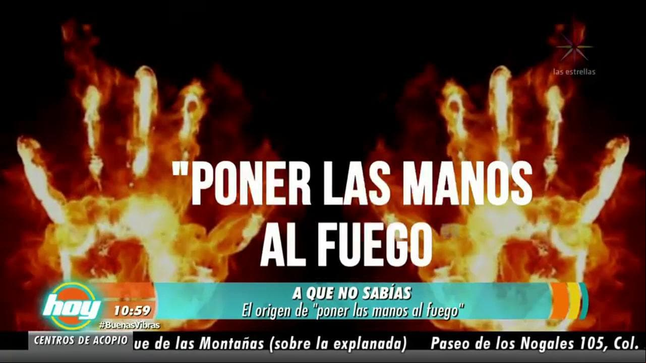 A que no sabías el origen de: "Poner las manos al fuego"