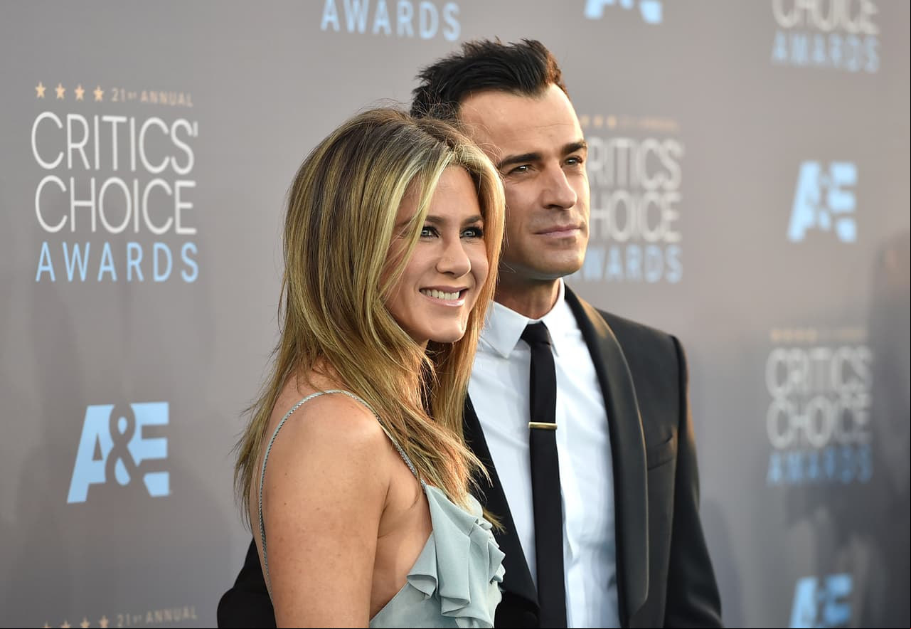 Tras casi tres años de estar juntos, Jennifer Aniston y Justin Theroux se divorciaron (FOTO: AP)