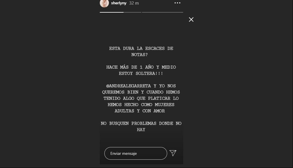 Sherlyn acaba con las especulaciones sobre su relación con Andrea Legarreta