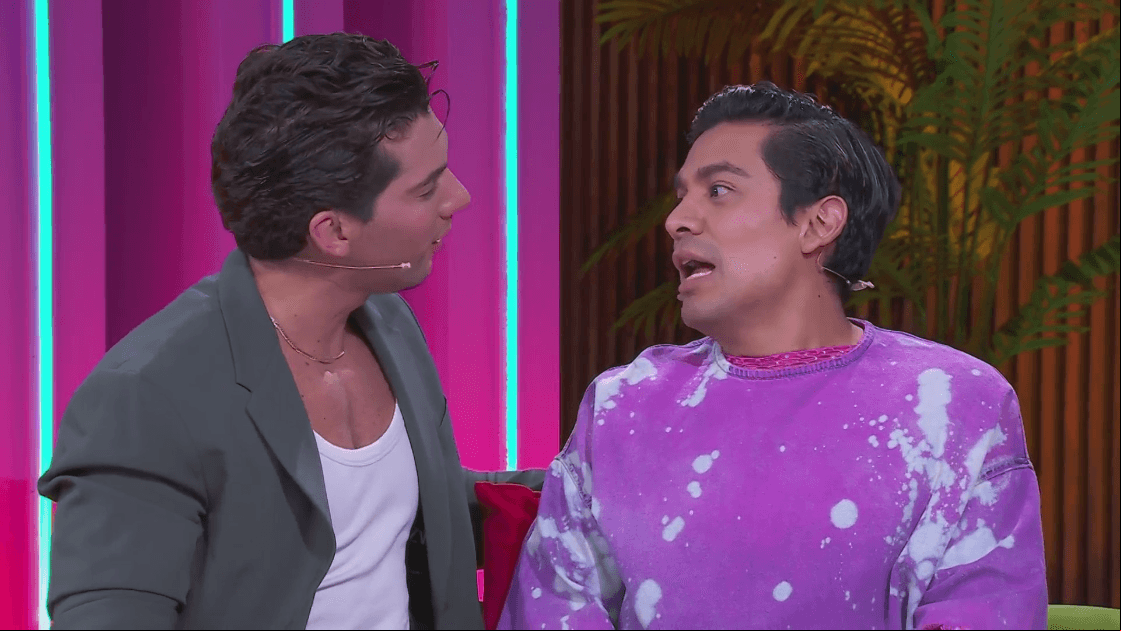 Ricardo Peralta en la posgala de La Casa de los Famosos México