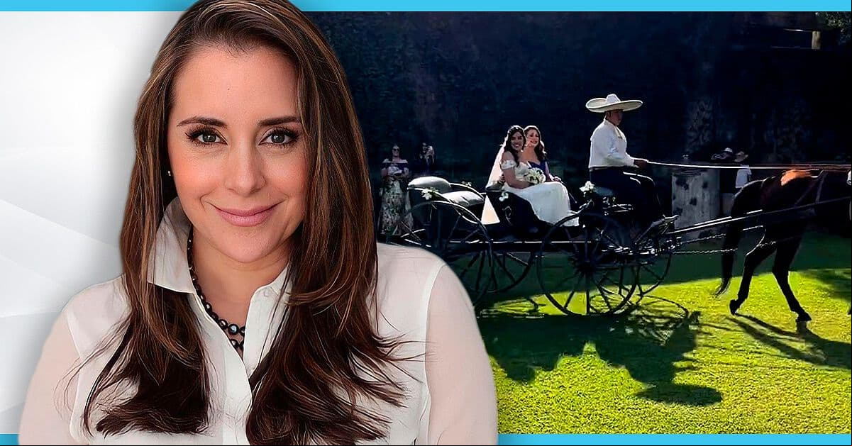 Karyme Lozano presume video de la boda de su hija ¡a bordo de una carroza!