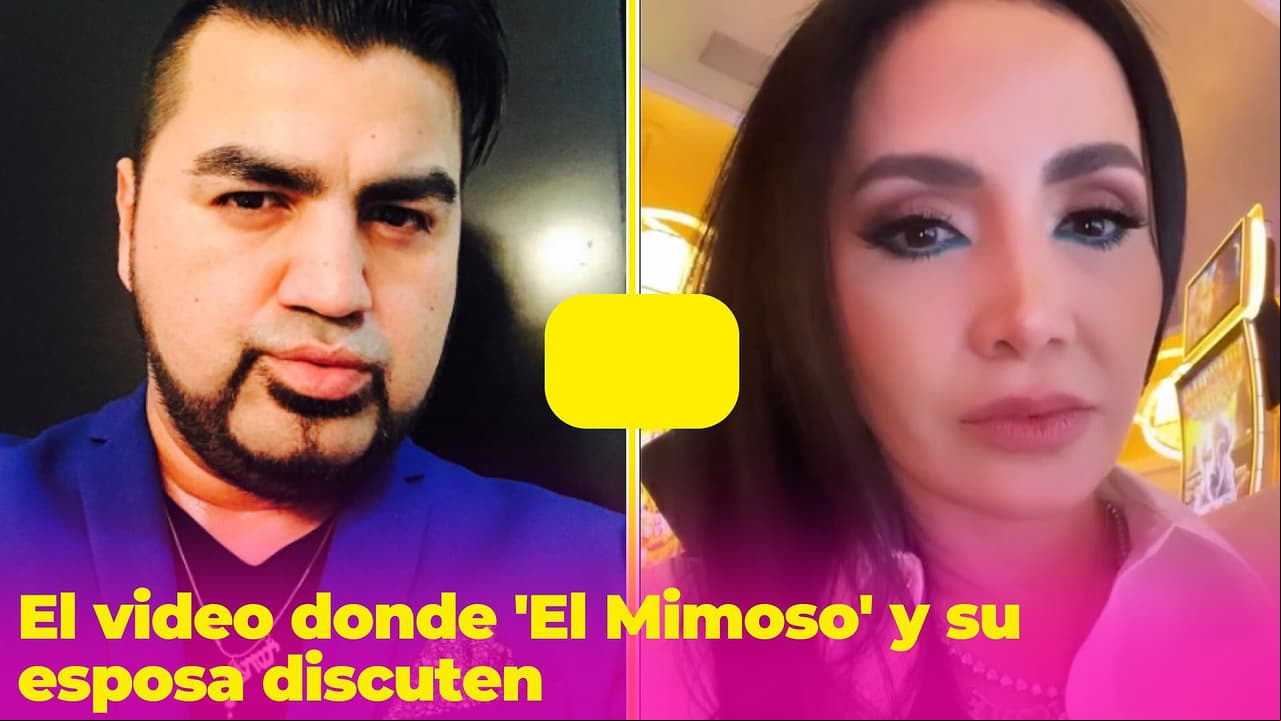 'El Mimoso’ en polémico video con su esposa: estas son las imágenes donde discuten