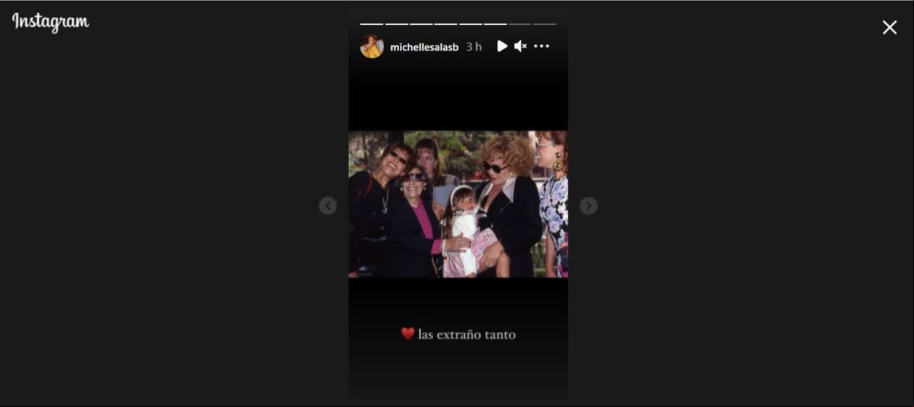 Michelle Salas recordó con una foto inédita a la dinastía Pinal
