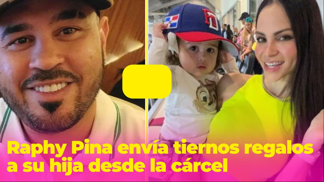 Raphy Pina le envía conmovedores regalos a su hija desde la cárcel y ella reacciona con tiernos besos