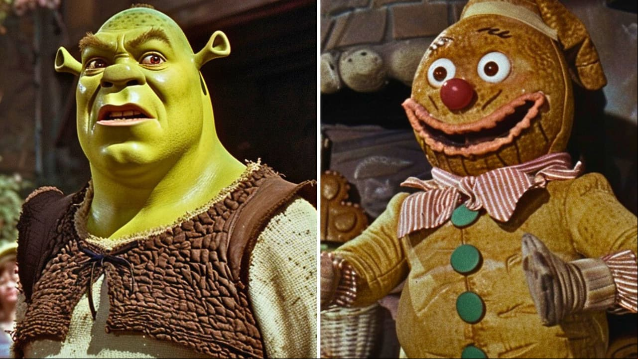 Crean una versión de 'Shrek' al estilo de las películas de 1950 y es bastante perturbadora