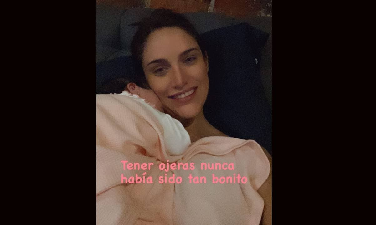 Danielle Dithurbide protagonizó tierna foto junto a su bebé Lucía