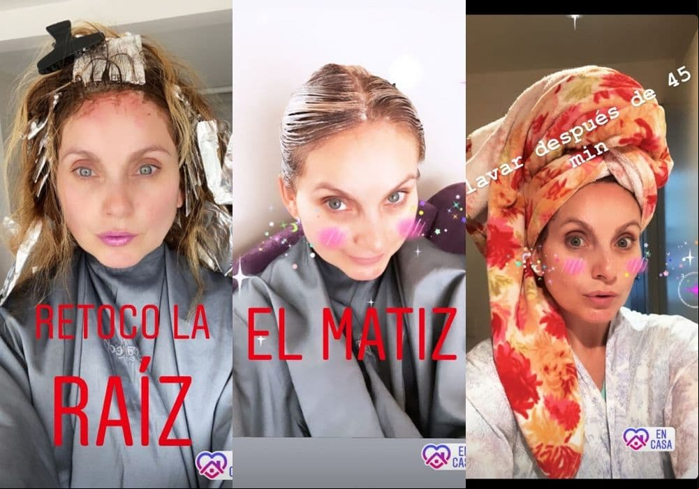 Elizabeth Álvarez mostró el proceso por el que pasó para lograr un rubio platinado