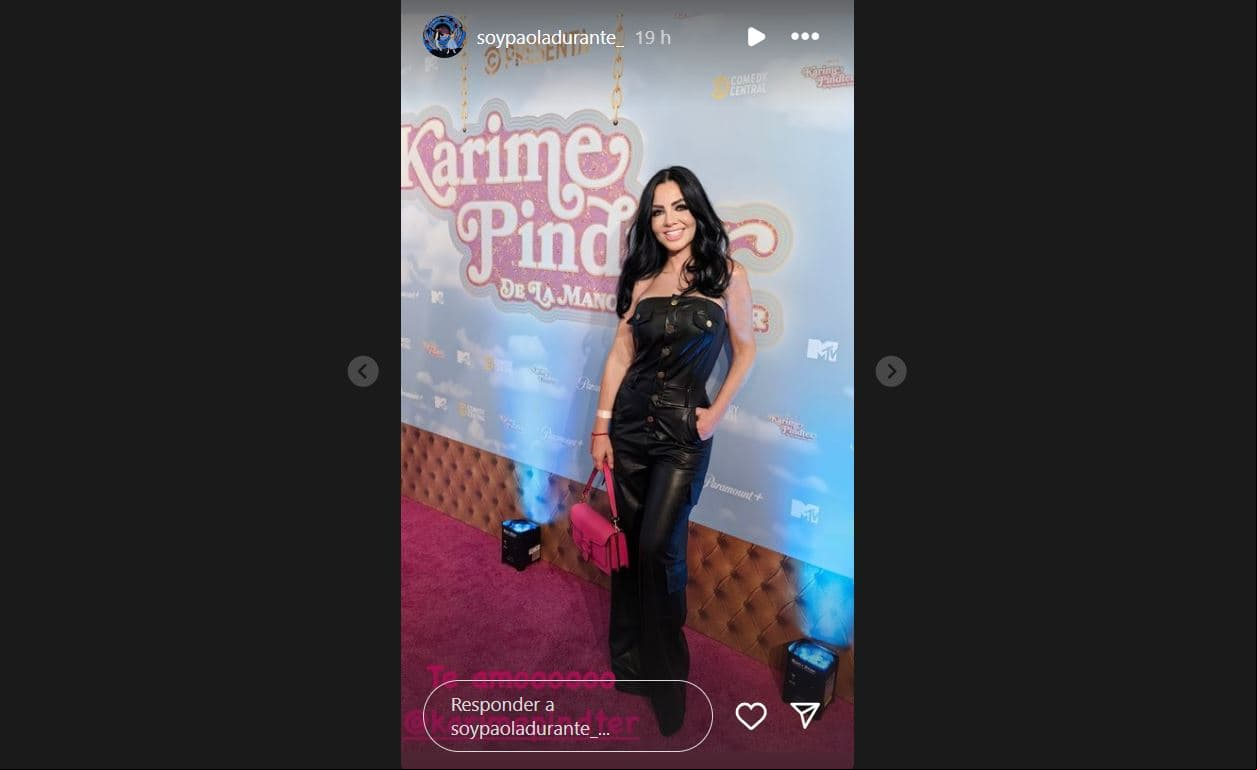 Captura historias de Instagram de Paola Durante