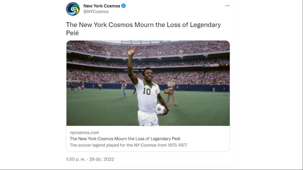 Personalidades de diversas disciplinas del deporte, políticos, estrellas de cine, instituciones y algunos de los estadios históricos del futbol Mundial se rindieron en palabras de iración hacia Pelé tras su muerte.