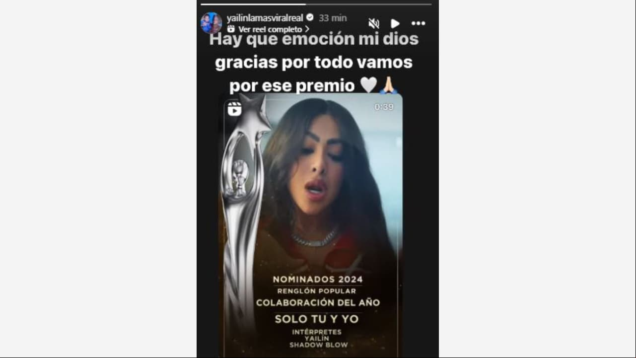 Yailin La Más Viral nominada a los Premios Soberano 2024