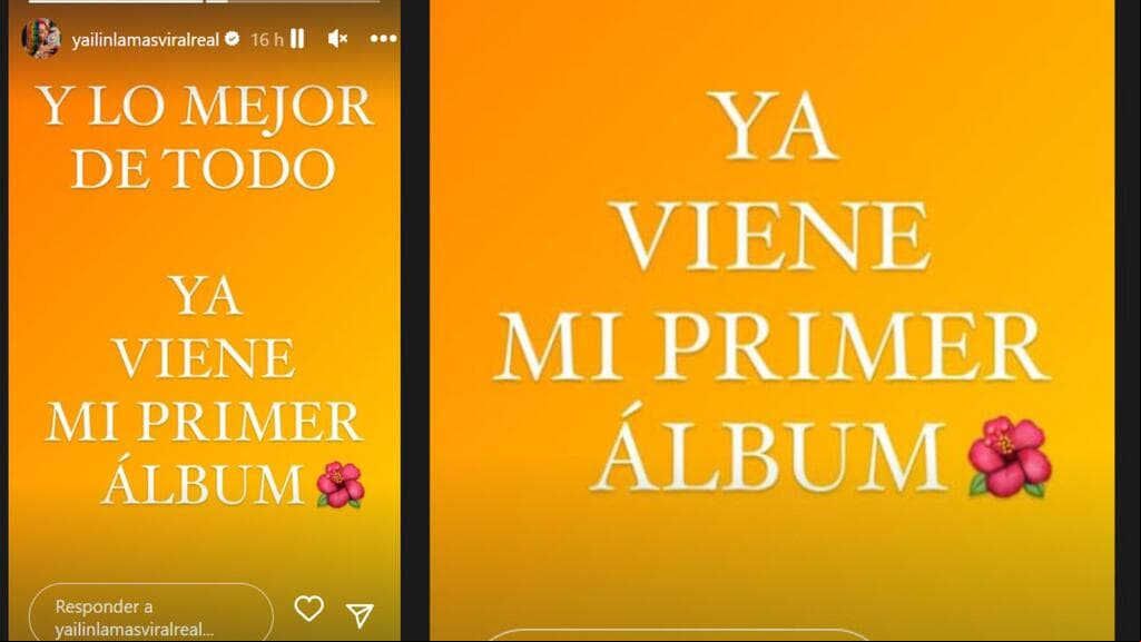 Yailin también advirtió que "lo mejor" es que ya "viene mi primer álbum".