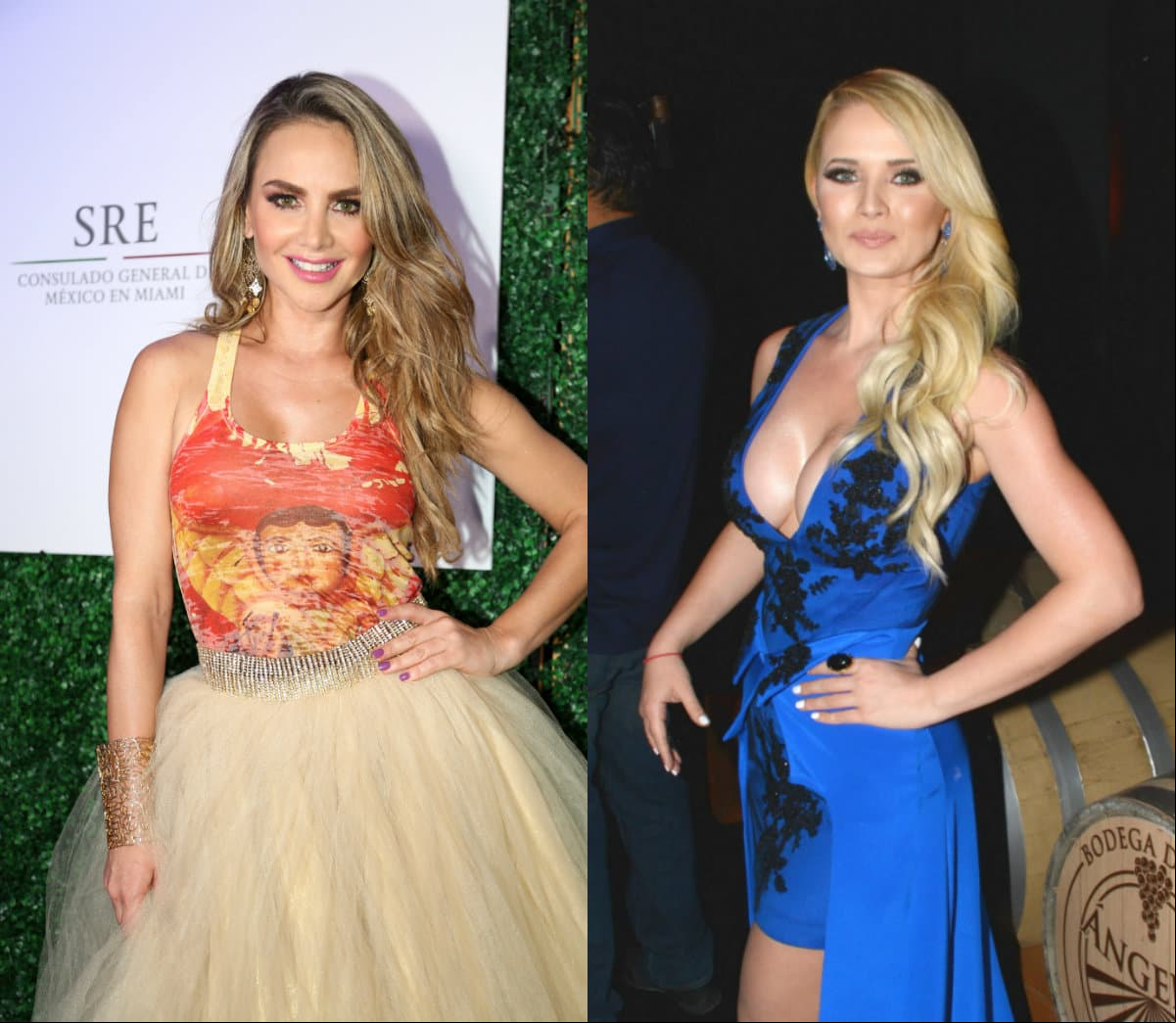 Kimberly dos Ramos y Ximena Córdoba son otras que parecen hermanas. Su parecido no solo se centra en que ambas son rubias, sino en el color de sus ojos, sonrisa y tamaño de sus pómulos.