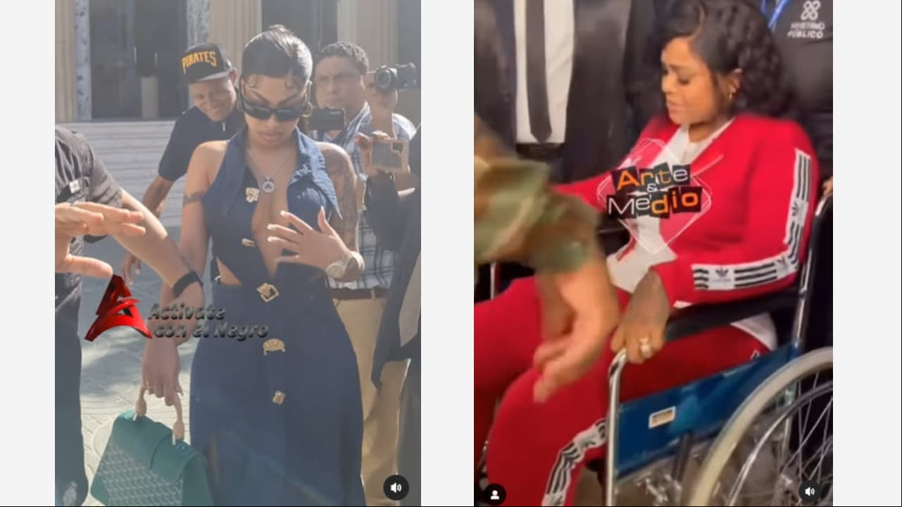 Yailin y su madre Wanda Díaz llegaron por separado a la audiencia de Tekashi