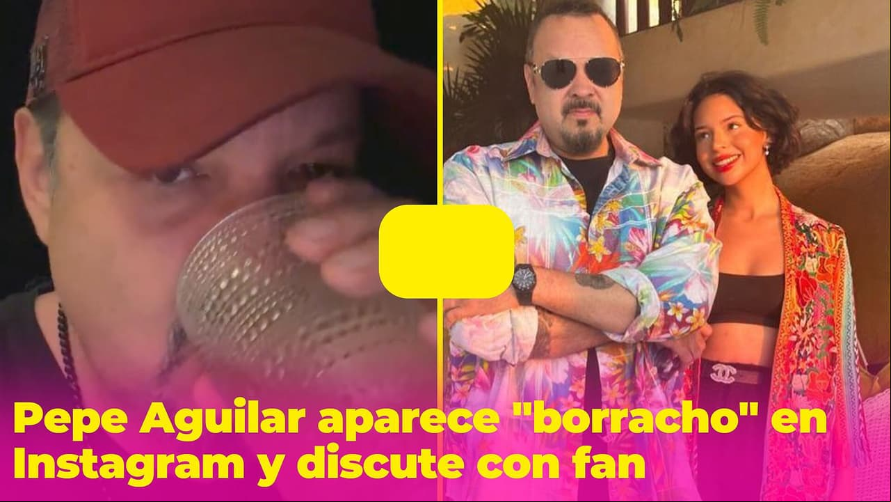 Pepe Aguilar arremete "borracho" contra fan que le recuerda que Ángela es “25 por ciento argentina”