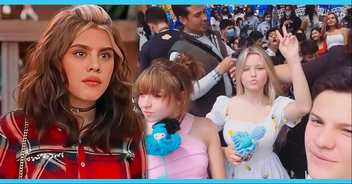 Alumnos de secundaria son sorprendidos con visita del elenco juvenil de 'El amor invencible'